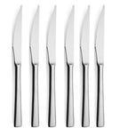 Invicta 6er Set Steakmesser / Pizzamesser  18/10 Edelstahl Rostfrei 227mm spülmaschinenfest