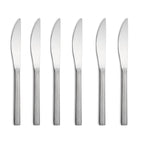 Hera 6er Set Dessertmesser 18/10 Edelstahl Rostfrei 192mm spülmaschinenfest
