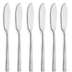 Hera 6er Set Fischmesser 18/10 Edelstahl Rostfrei 211mm spülmaschinenfest