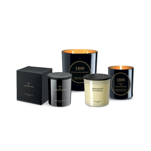 Cereria Molla 1899 Vela Schwarze Orchidee & Lilie Premium Duftkerze
