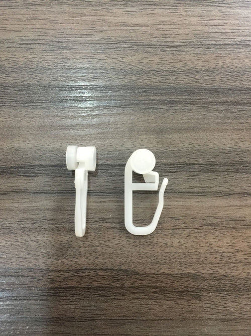 200 Gardinen Röllchen 8mm mit Gardinenhaken Faltenhaken Gardinenzubehör Gardinen